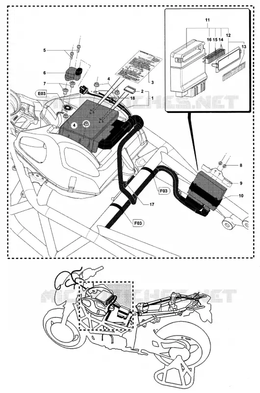 ECU - SPU (910 2005 / 2006) MV Agusta moto BRUTALE 2007 BRUTALE 910R ITALIA  BRUTALE 910R ITALIA