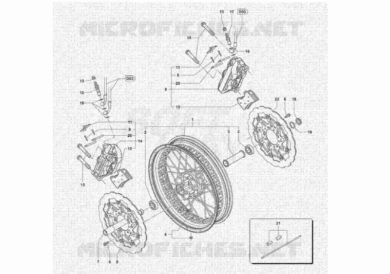 RODA DIANTEIRA MV Agusta moto RVS 2018 RVS 1  RVS 1