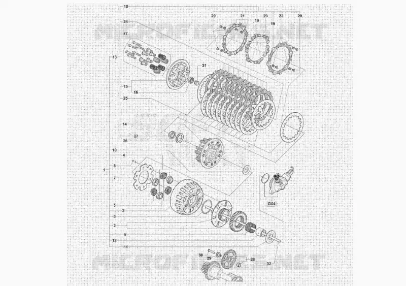 EMBREAGEM AUTOMÁTICA MV Agusta moto DRAGSTER 2020 DRAGSTER RR - RC - SCS - RC SCS - RR PIRELLI - RR AMERICA  DRAGSTER RR - RC - SCS - RC SCS - RR PIRELLI - RR AMERICA