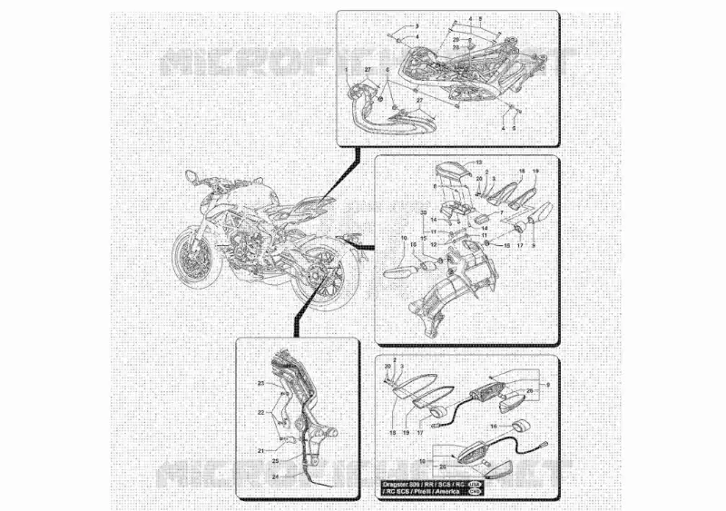 FAROLIM TRASEIRO - FAROLIM PISCA MV Agusta moto DRAGSTER 2020 DRAGSTER RR - RC - SCS - RC SCS - RR PIRELLI - RR AMERICA  DRAGSTER RR - RC - SCS - RC SCS - RR PIRELLI - RR AMERICA