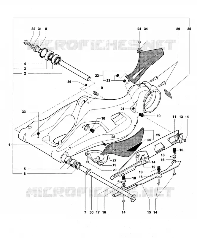 BRAÇO OSCILANTE MV Agusta moto BRUTALE 2009 BRUTALE 989R  BRUTALE 989R