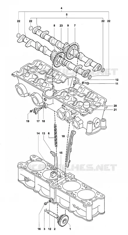 SISTEMA DE DISTRIBUIÇÃO MV Agusta moto BRUTALE 2009 BRUTALE 1078RR  BRUTALE 1078RR
