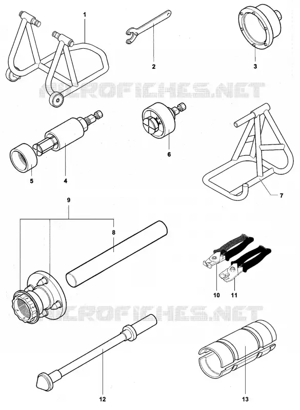 FRAME MAINTENANCE TOOLS 1 MV Agusta moto BRUTALE 2012 BRUTALE 920  BRUTALE 920