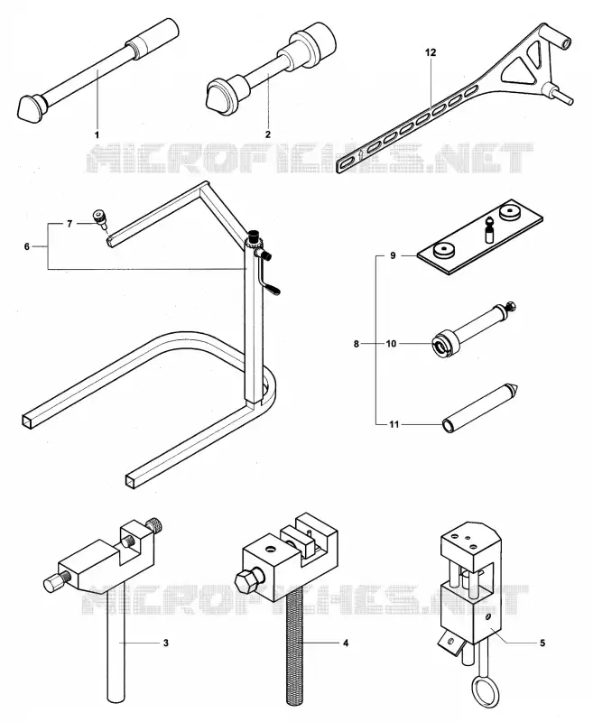 FRAME MAINTENANCE TOOLS 2 MV Agusta moto BRUTALE 2011 BRUTALE 920  BRUTALE 920
