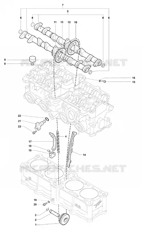 SISTEMA DE DISTRIBUIÇÃO MV Agusta moto BRUTALE 2012 BRUTALE 920  BRUTALE 920