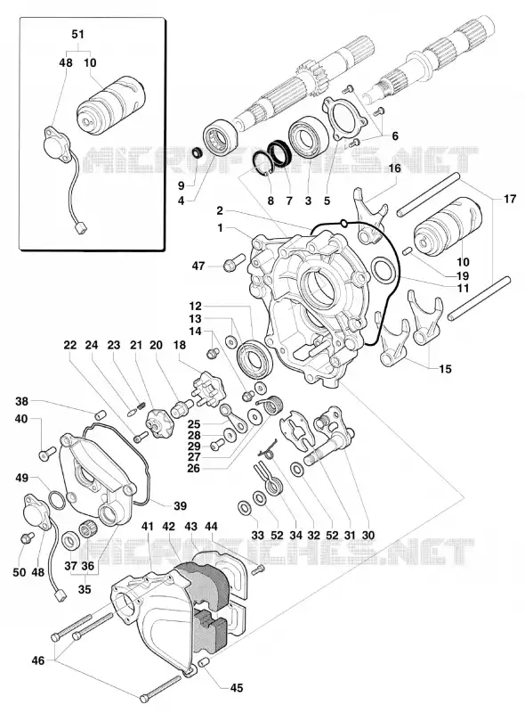 TAMBOR - GARFO SELETOR CAMBIO MV Agusta moto BRUTALE 2013 BRUTALE 1090RR  BRUTALE 1090RR