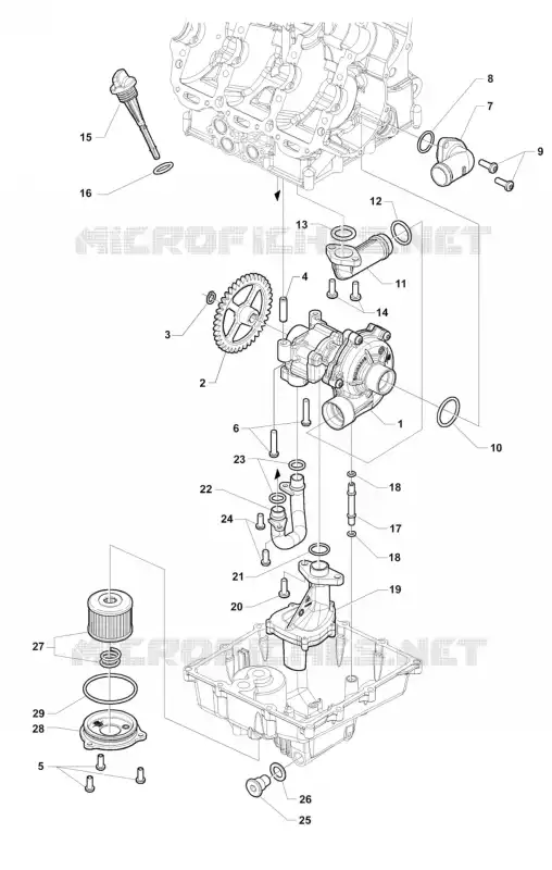 BOMBA DE ÓLEO MV Agusta moto F3 2016 F3 675  F3 675