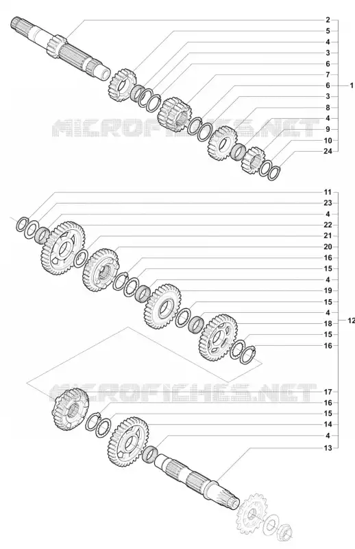 CAIXA DE VELOCIDADES MV Agusta moto F3 2014 F3 675  F3 675