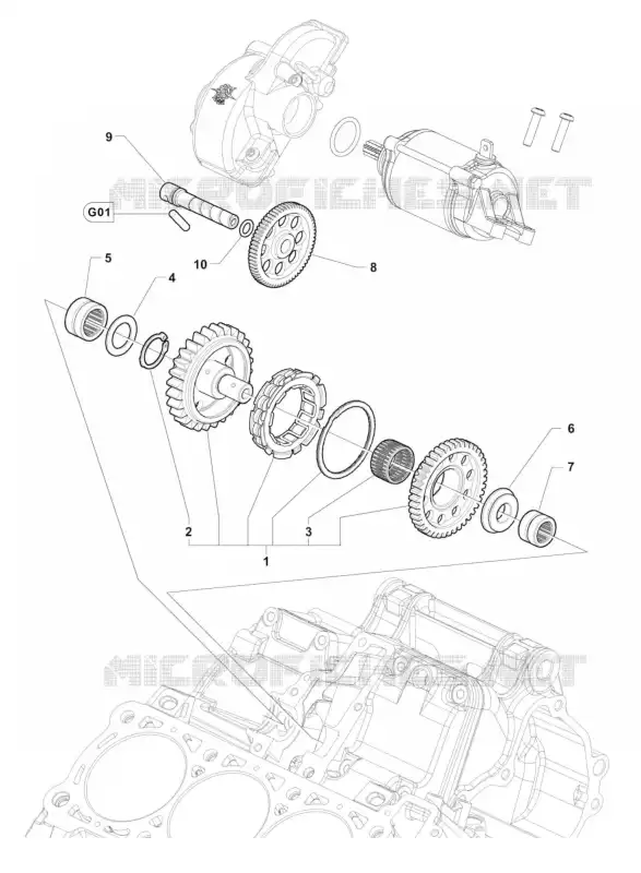 EMBRAIAGEM ARRANQUE MV Agusta moto F3 2015 F3 675  F3 675