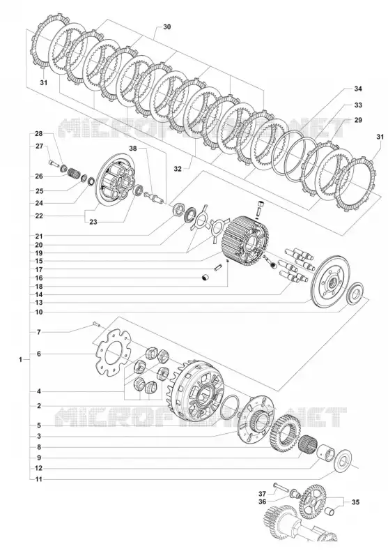 EMBRAIAGEM MV Agusta moto F3 2013 F3 675  F3 675