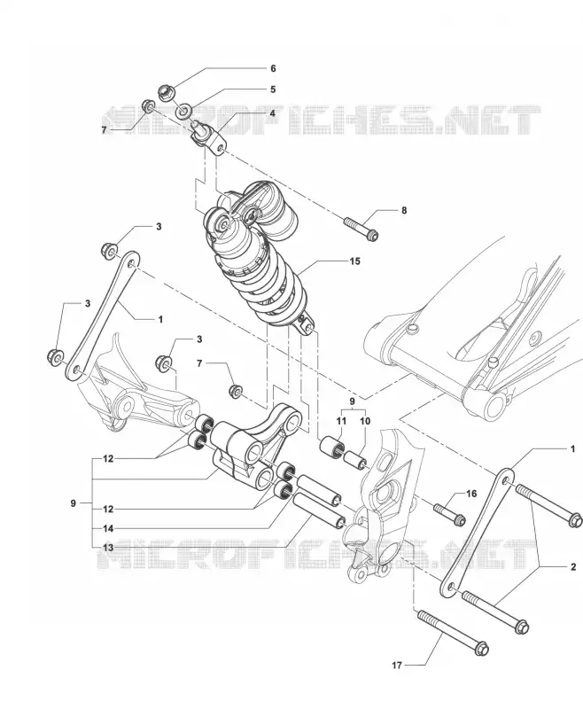 AMORTECEDOR MV Agusta moto F3 2015 F3 800  F3 800