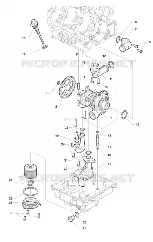 BOMBA DE ÓLEO MV Agusta moto F3 2013 F3 800  F3 800