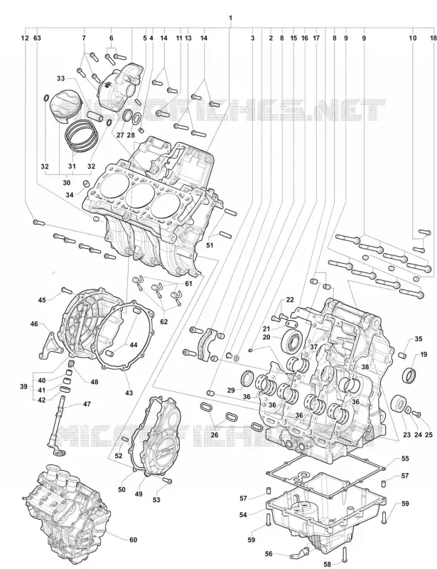 CARTERS MV Agusta moto F3 2015 F3 800  F3 800