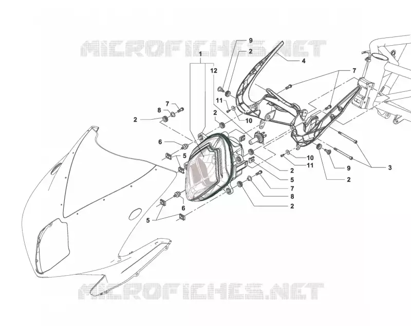 FAROL  MV Agusta moto F3 2014 F3 800  F3 800