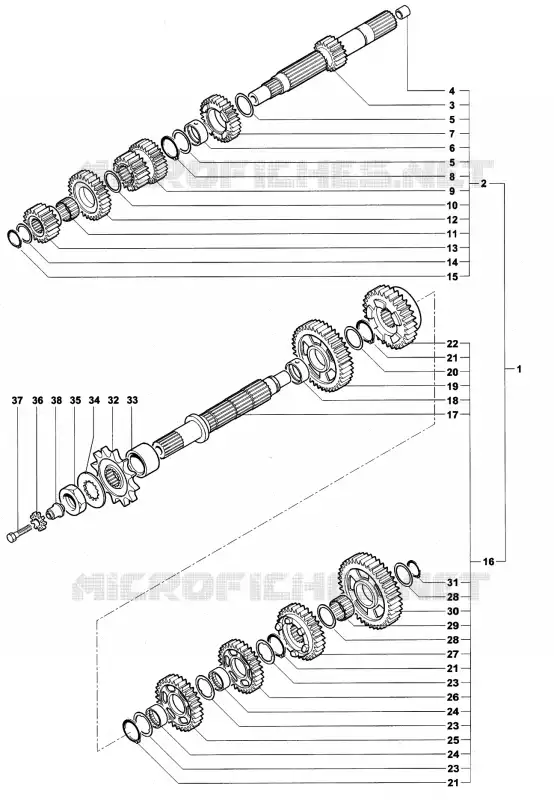 CAIXA DE VELOCIDADES MV Agusta moto F4 2000 F4 750S  F4 750S