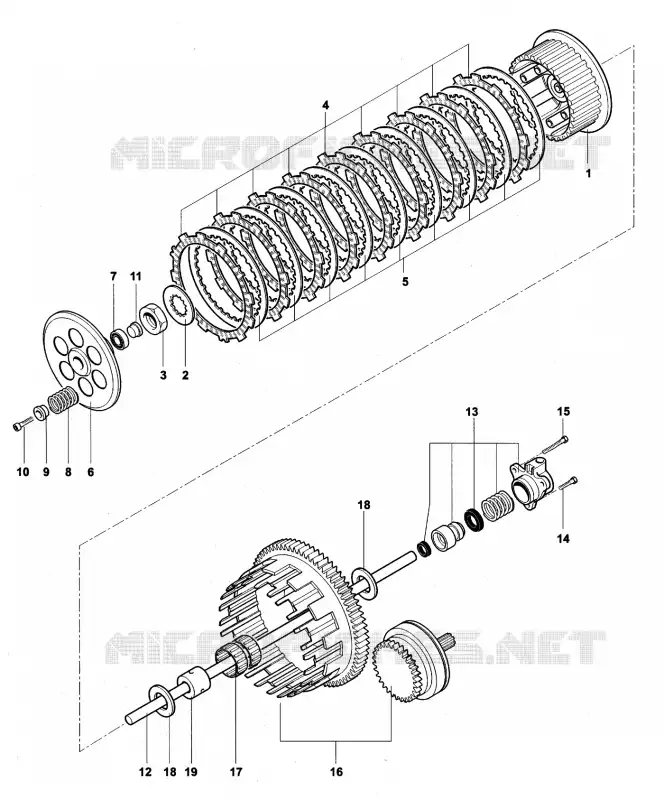 EMBRAIAGEM MV Agusta moto F4 2000 F4 750S  F4 750S