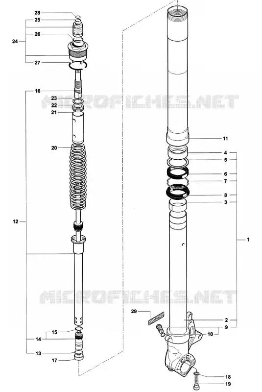 FORQUETA ESQUERDA MV Agusta moto F4 2000 F4 750S  F4 750S