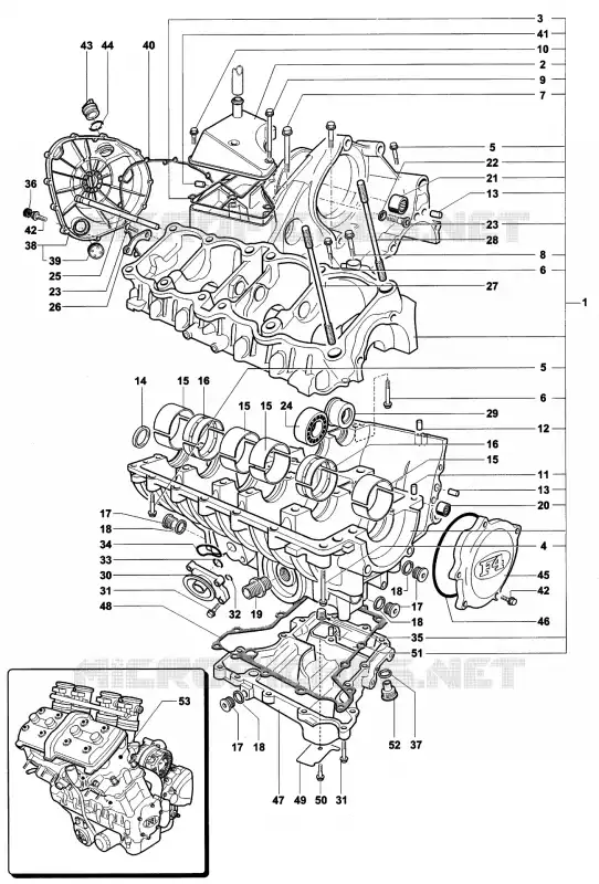 CARTERS MV Agusta moto F4 1999 F4 750S 1+1  F4 750S 1+1