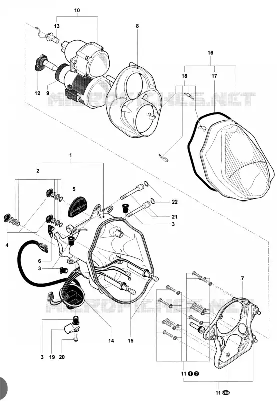 FAROL  MV Agusta moto F4 2002 F4 750S  F4 750S