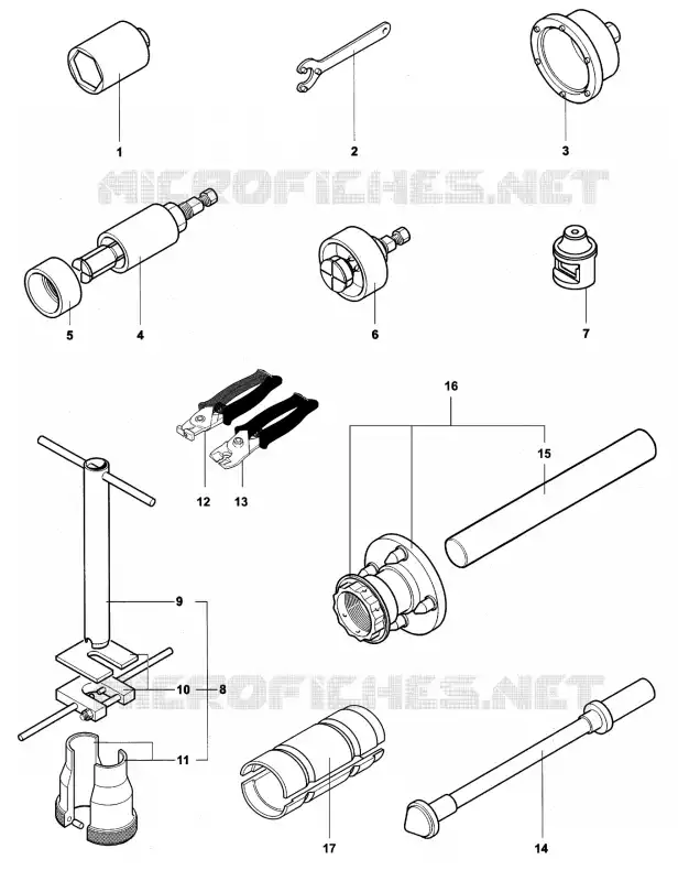 FRAME MAINTENANCE TOOLS 1 MV Agusta moto F4 2002 F4 750S 1+1  F4 750S 1+1