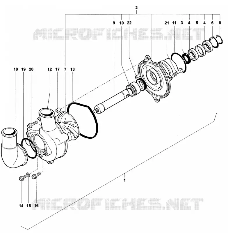 BOMBA DE ÁGUA MV Agusta moto F4 2002 F4 750 SPR  F4 750 SPR