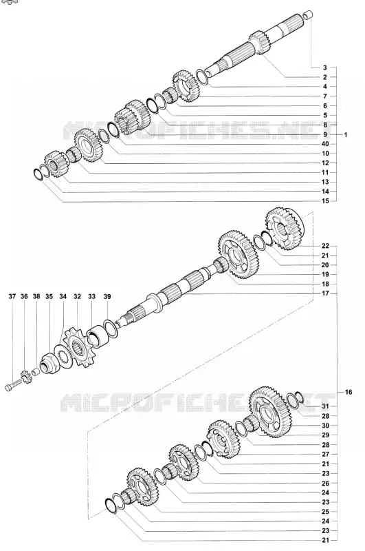 CAIXA DE VELOCIDADES MV Agusta moto F4 2002 F4 750 SPR  F4 750 SPR
