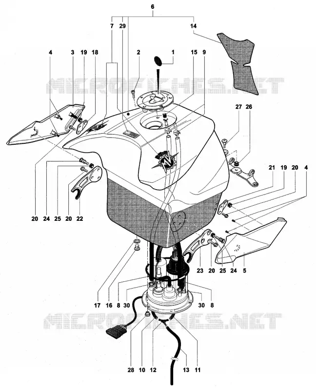 DEPÓSITO MV Agusta moto F4 2005 F4 AGO  F4 AGO