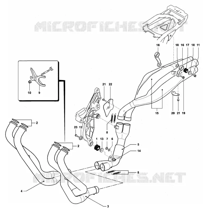 ESCAPE MV Agusta moto F4 2005 F4 AGO  F4 AGO