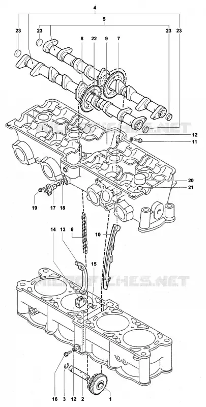 SISTEMA DE DISTRIBUIÇÃO MV Agusta moto F4 2005 F4 AGO  F4 AGO