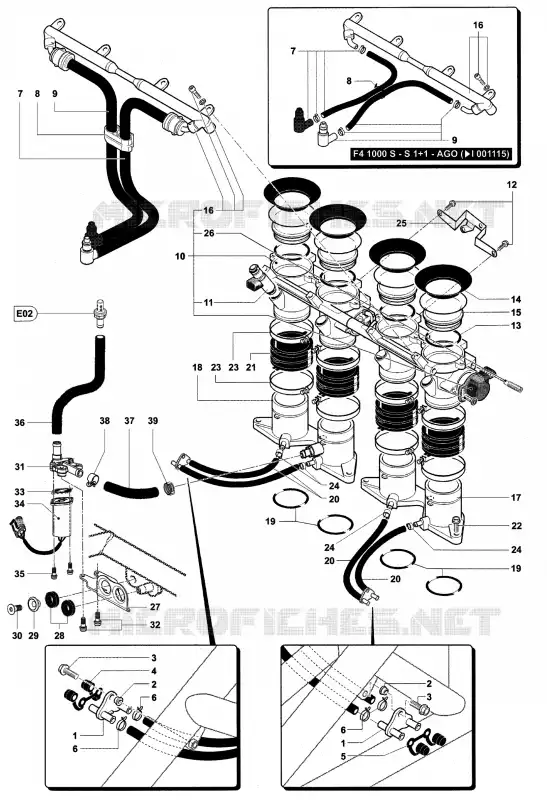 ADMISSÃO - INJEÇÃO MV Agusta moto F4 2006 F4 1000S  F4 1000S