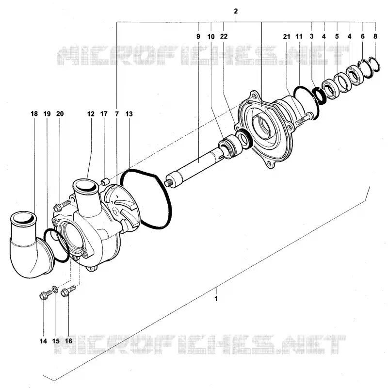 BOMBA DE ÁGUA MV Agusta moto F4 2006 F4 1000S  F4 1000S