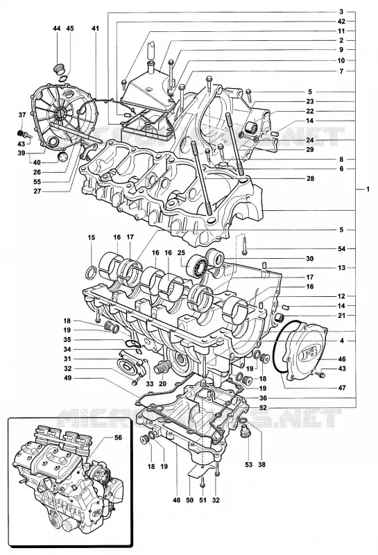 CARTERS MV Agusta moto F4 2005 F4 1000S  F4 1000S