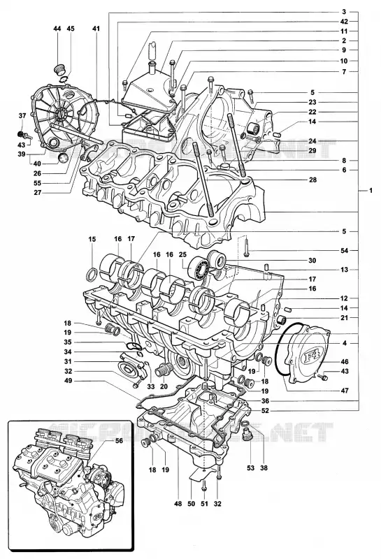 CARTERS MV Agusta moto F4 2006 F4 1000S 1+1  F4 1000S 1+1
