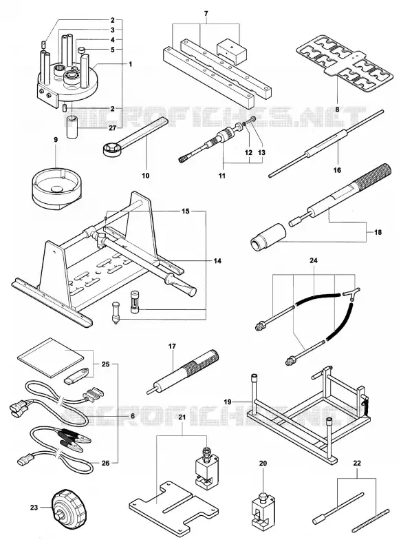 ENGINE MAINTENANCE TOOLS 1 MV Agusta moto F4 2006 F4 1000S 1+1  F4 1000S 1+1