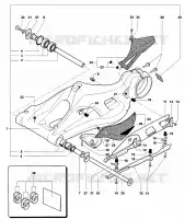 BRAÇO OSCILANTE  F4 mvagusta-motociclos 2006 F4 1000R 1+1 4