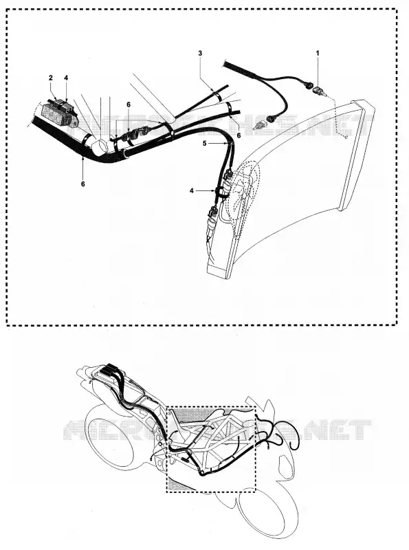 PEÇAS ELÉCTRICAS 2 MV Agusta moto F4 2008 F4 312R 1000 1+1  F4 312R 1000 1+1