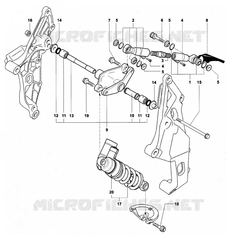 AMORTECEDOR MV Agusta moto F4 2009 F4 312RR 1078  F4 312RR 1078
