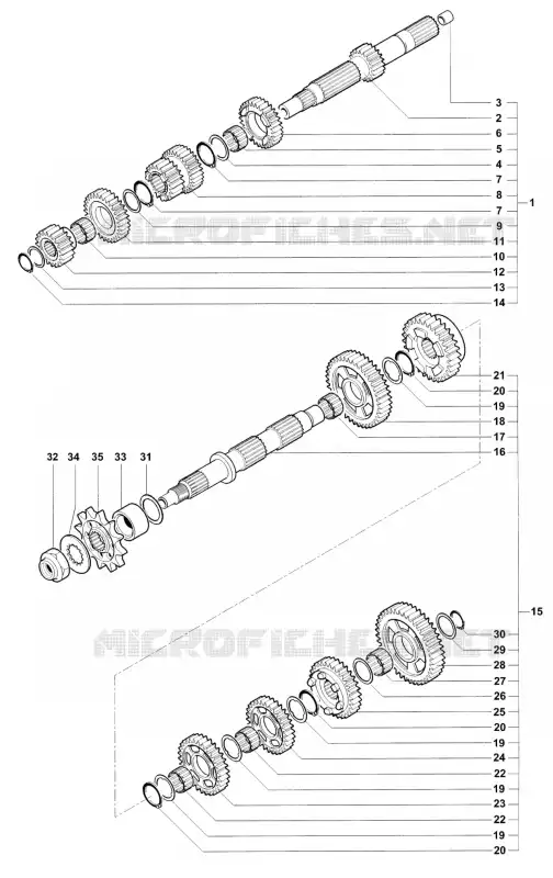 CAIXA DE VELOCIDADES MV Agusta moto F4 2011 F4 1000 S  F4 1000 S