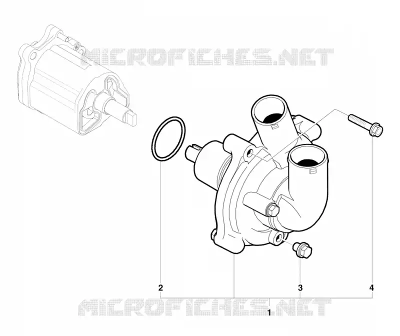 BOMBA DE ÁGUA MV Agusta moto F4 2012 F4 1000 R  F4 1000 R