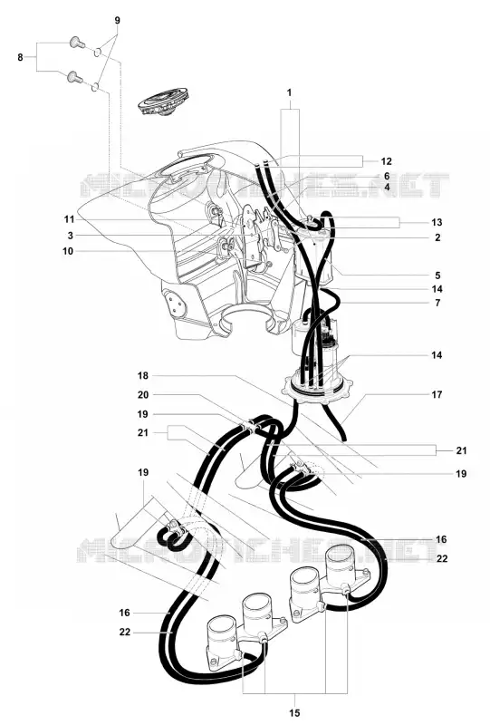 CARBON CANISTER USA MV Agusta moto F4 2012 F4 1000 R  F4 1000 R