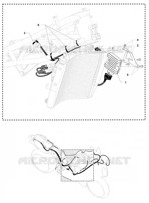 PEÇAS ELÉCTRICAS 1 MV Agusta moto F4 2011 F4 1000 R  F4 1000 R