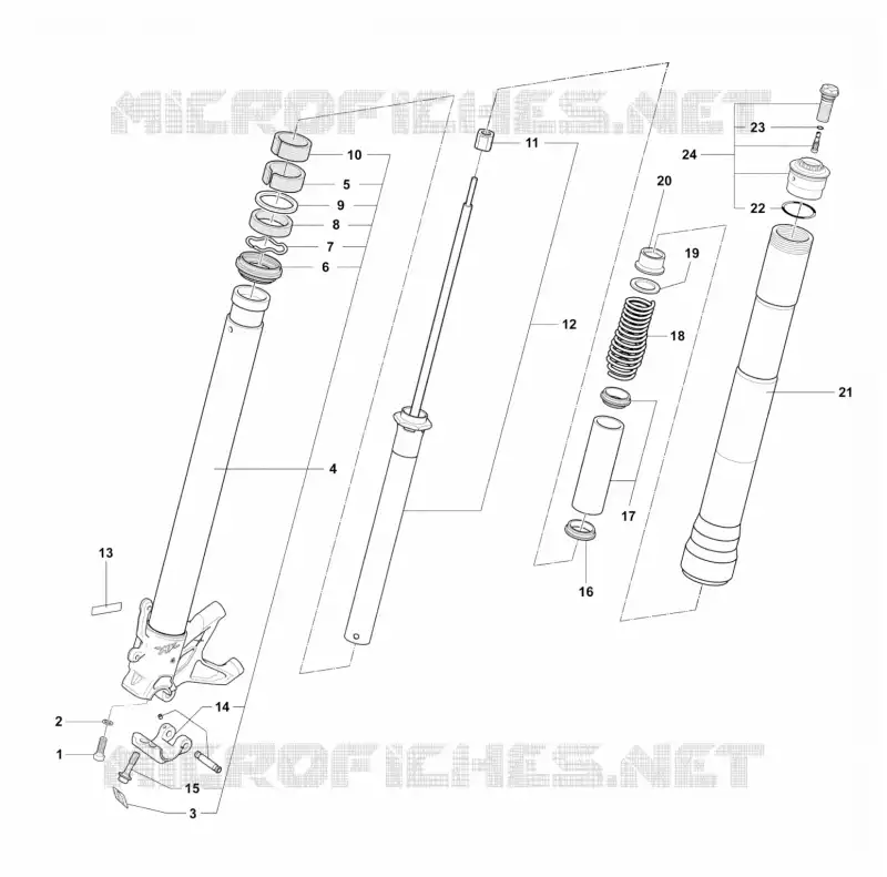 FORQUETA DIREITA MV Agusta moto F4 2014 F4 R  F4 R
