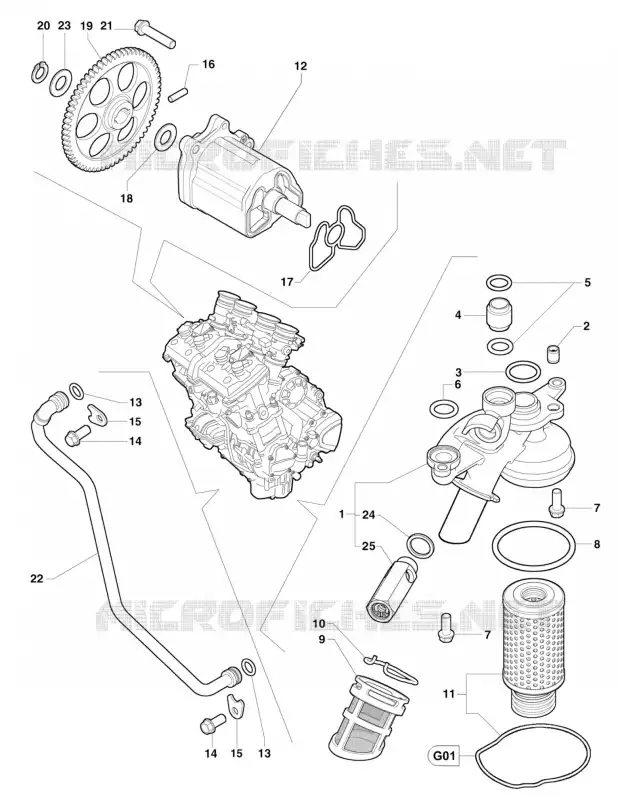 BOMBA DE ÓLEO MV Agusta moto F4 2015 F4 RR  F4 RR