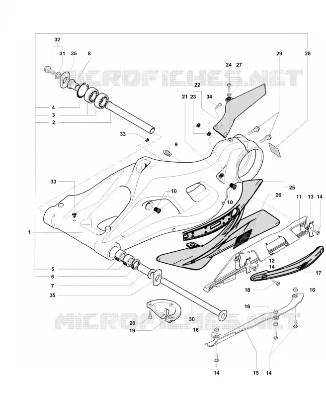 BRAÇO OSCILANTE MV Agusta moto F4 2015 F4 RR  F4 RR