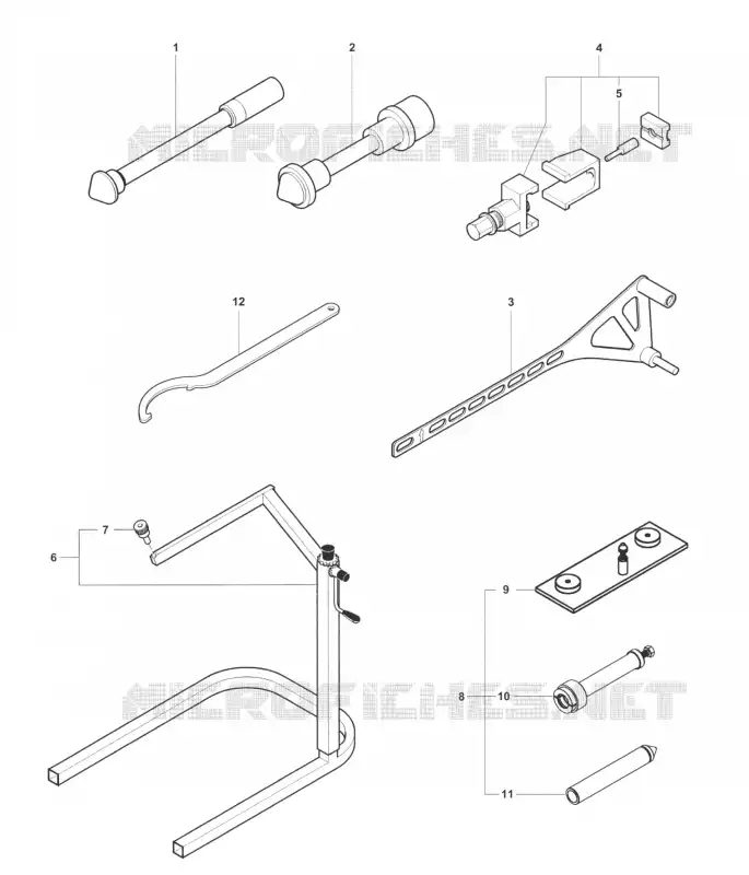 FRAME MAINTENANCE TOOLS 2 MV Agusta moto F4 2014 F4 RR  F4 RR