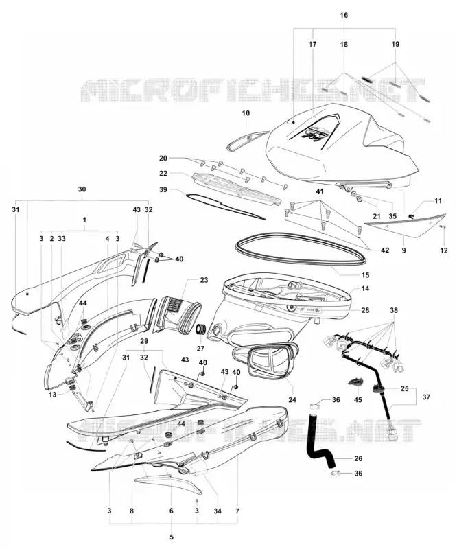 CAIXA DE FILTRO DE AR MV Agusta moto F4 2015 F4 RC  F4 RC