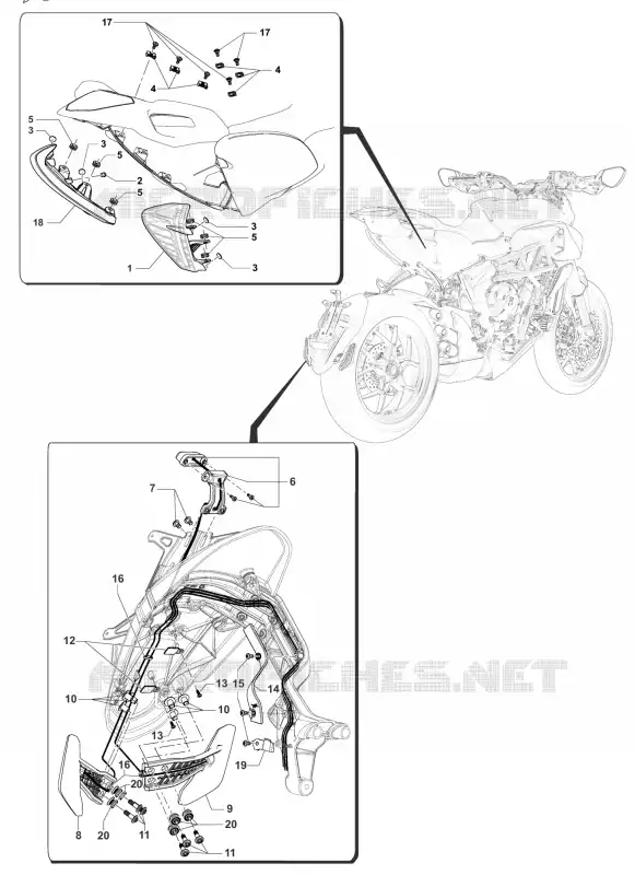 FAROLIM TRASEIRO - FAROLIM PISCA MV Agusta moto RIVALE 2015 RIVALE 800  RIVALE 800