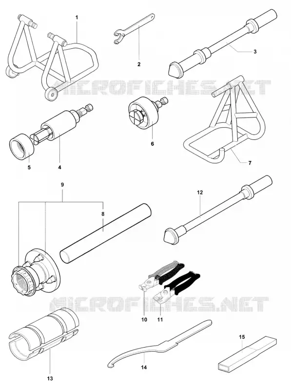 FRAME MAINTENANCE TOOLS 1 MV Agusta moto RIVALE 2017 RIVALE 800  RIVALE 800